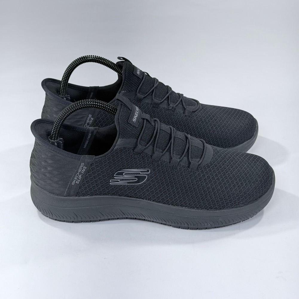 NEW Skechers Slip-Ins Summits SR-Enslee Work Shoes Womens 8.5W Black Utility